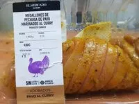 Mängden socker i Medallones de pavo marinados al curry