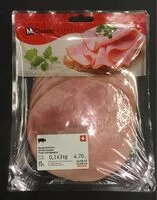 Mängden socker i Jambon paysan