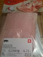 Mängden socker i Filet de porc rôti