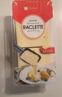 Mängden socker i Raclette nature