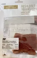 Mängden socker i Irish beef trockenfleisch