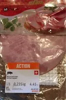 Mängden socker i Jambon paysan