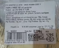 Mängden socker i Fourme d ambert AOP lait pastorisé