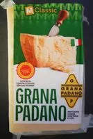 Mängden socker i Grana padano