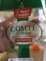Mängden socker i Comté Portion Affinage 6 mois minimum au lait cru AOP