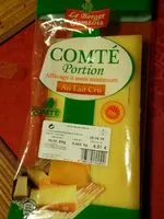 Mängden socker i Comté berger comtois