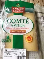 Mängden socker i Comté au lait cru