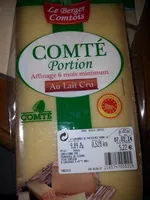 Mängden socker i Comté Portion - Affinage 6 mois minimum au lait cru
