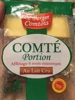 Mängden socker i Comté au lait cru