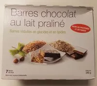 Mängden socker i Barres chocolat au lait praliné