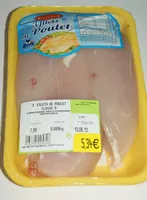 Mängden socker i 3 filets de Poulet