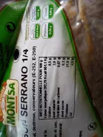 Mängden socker i jamón serrano