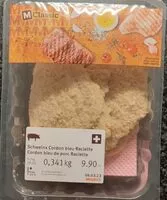 Mängden socker i Cordon bleu de porc Raclette