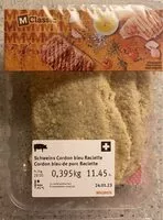 Mängden socker i Cordon bleu de porc Raclette