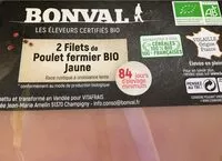 Mängden socker i 2 filets de poulet fermier