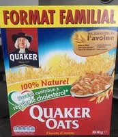 Mängden socker i Quaker oats flocon d'avoine