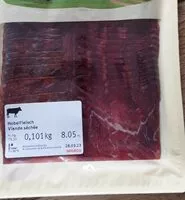 Mängden socker i Viande séchée