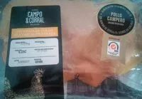 Mängden socker i Pechuga de pollo de corral fileteada