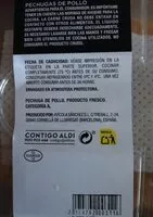 Mängden socker i Pechugas de pollo