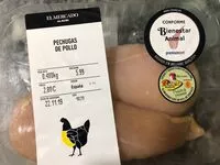 Mängden socker i Pechuga de pollo