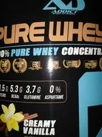 Mängden socker i Pure whey - Creamy Vanilla