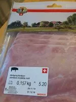 Mängden socker i Jambon modèle cuit