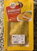 Mängden socker i Poulet Schnitzel Paniert