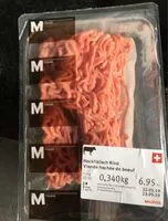 Mängden socker i Viande hachée de bœuf
