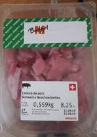 Mängden socker i émincé de porc M budget