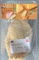 Mängden socker i Cordon bleu de cou de porc