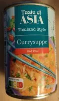 Mängden socker i Currysuppe Red Thai