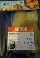 Mängden socker i MSC Filet de carrelet