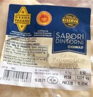 Mängden socker i Grana padano