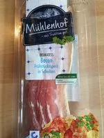Mängden socker i Delikatess Bacon Frühstücksspeck in Scheiben