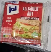 Mängden socker i Schmelzkäse Allgäuer Art