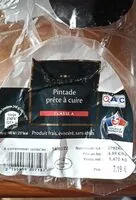 Mängden socker i Pintade prête à cuire