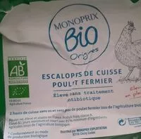 Mängden socker i Escalopes de cuisse poulet fermier