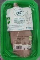 Mängden socker i Escalope fine poulet fermier Bio