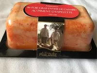 Mängden socker i Foie gras entier de canard mit-cuit au piment d'Espelette