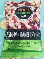 Mängden socker i Cashew-cranberry-mix