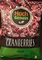 Mängden socker i Cranberries getrocknet / Canneberges séchées