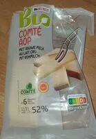 Mängden socker i Comté AOP au lait cru