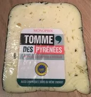 Mängden socker i Tomme des Pyrénées