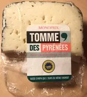 Mängden socker i Tomme des pyrénées IGP