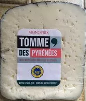 Mängden socker i Tomme des pyrénées