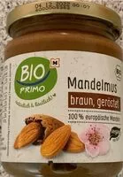 Mängden socker i Mandelmus braun, geröstet