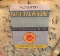Mängden socker i Bleu d'Auvergne