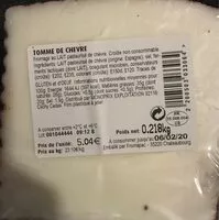 Mängden socker i Tomme de chèvre