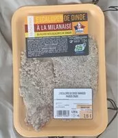 Mängden socker i Escalopes de dinde à la milanaise