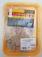 Mängden socker i Escalopes de dinde à la Milanaise